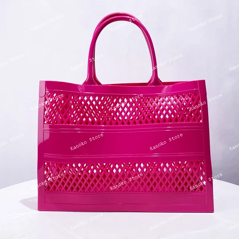 

square beach bags for women luxury designer handbags and purses 2024 new in casual hollow out decorate large capacity tote