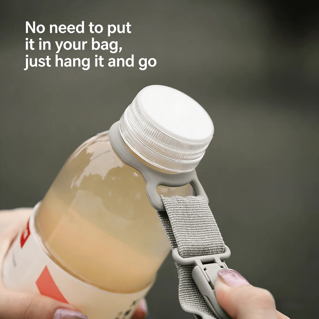 Lockable Adjustable Packing Strap with Plastic Buckle, Multipurpose Fastening Band to Fix Water Bottle & Backpack Stuff