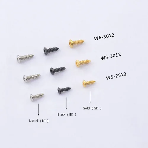 Imagen 2 del producto Nuevo - 10 piezas / 50 piezas Tornillos para golpeador / Tornillos protectores para púas de guitarra eléctrica 【Hecho en Corea】