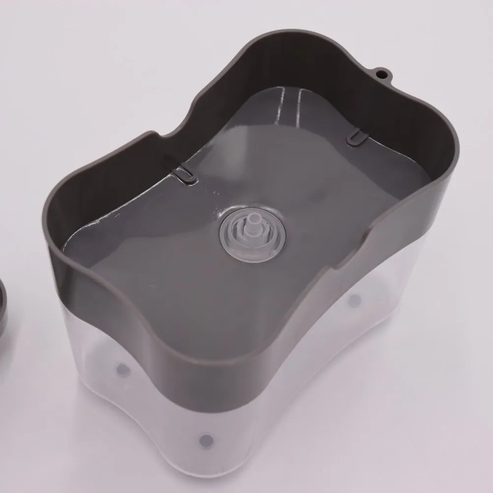 Kitchen Soap Dispenser Manual Press Soap Pump Soap Dispenser Sponge Bracket (with Sponge without Soap Lye)