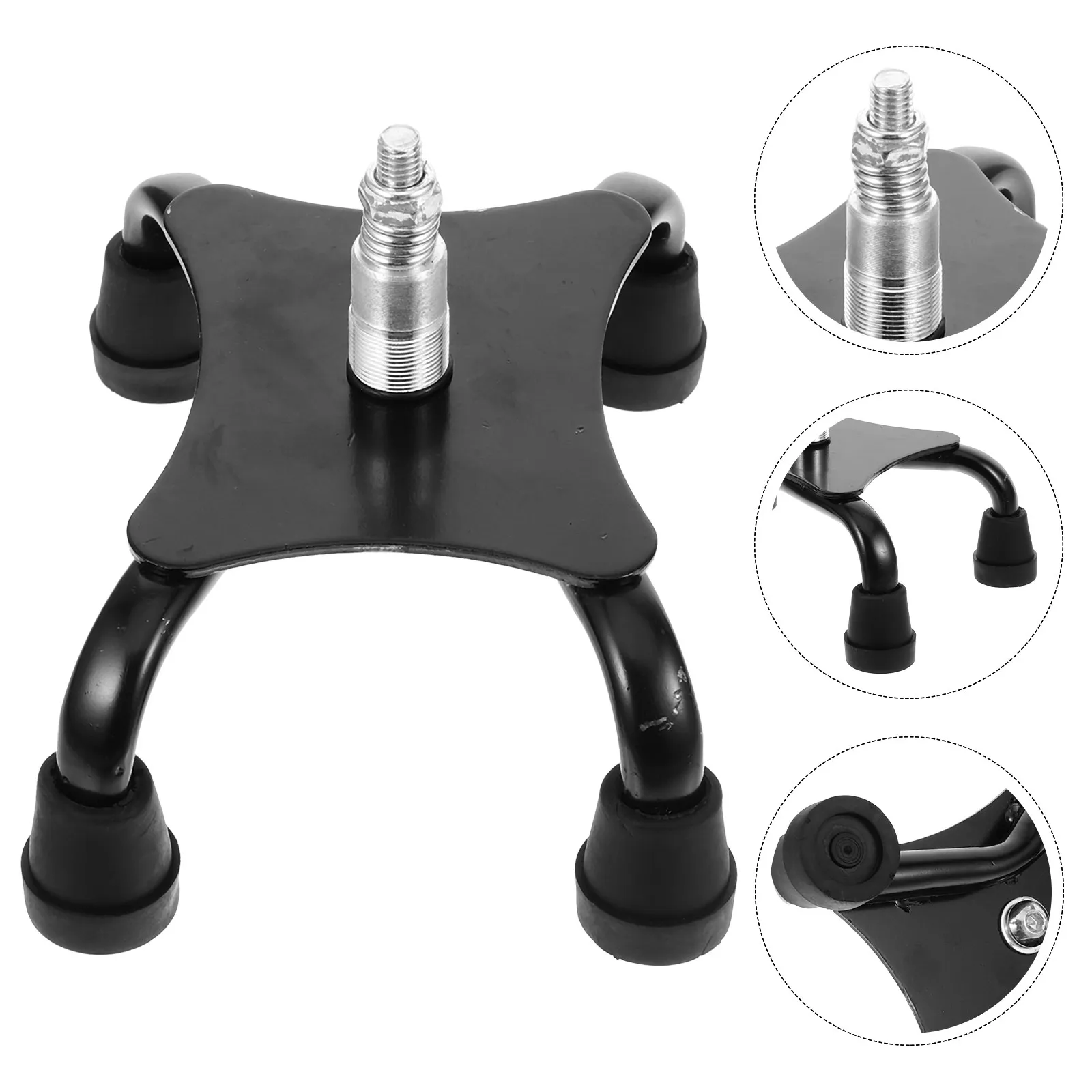 

Universal Quad Cane Tip Replacement Non Skid Rubber Foot Pad for Walking Poles Trekking Sticks Crutches Hiking Climbing Pole