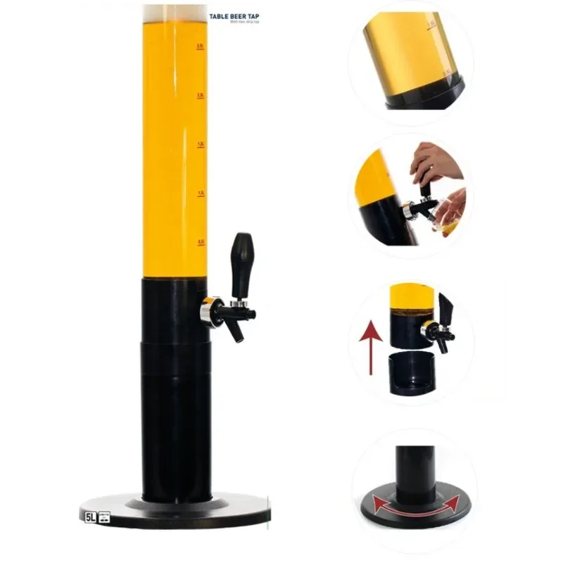 5L beer machine,  barrel,  cannon, tower,  column, wine measuring instrument, large stall, restaurant