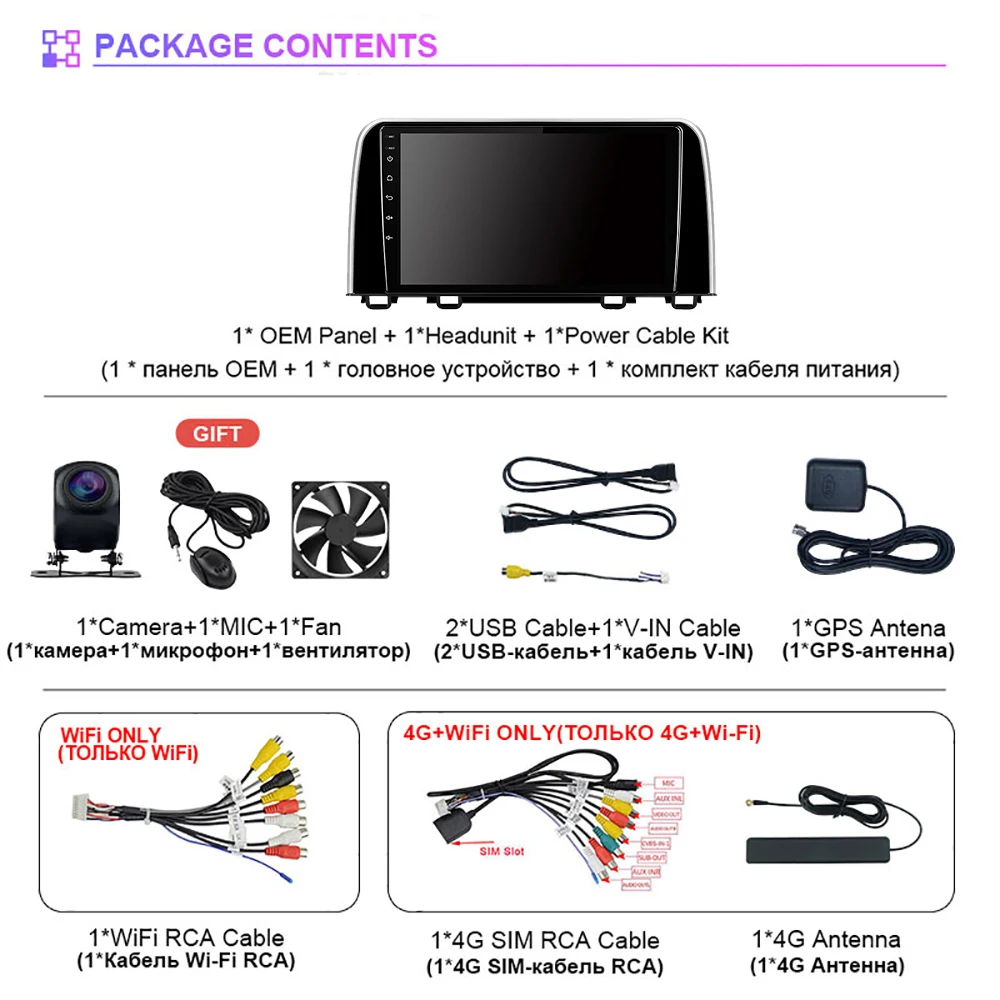 RSNAVI Android 16 Carplay Car Radio Multimedia Player For Honda CRV CR-V 5 RT RW 2016 - 2018 Autoradio Stereo 2din Head Unit BT