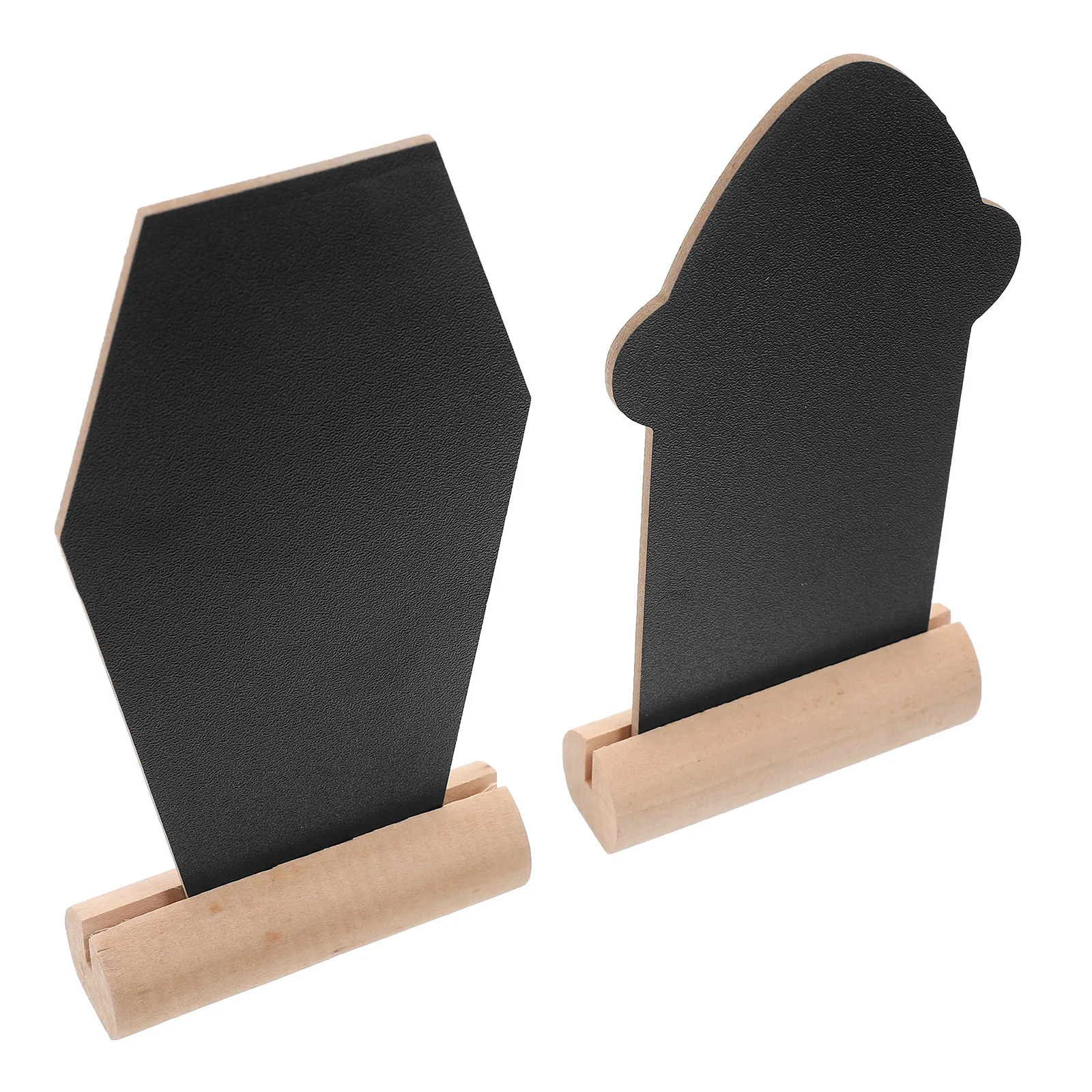 2pcs Standing Desktop Blackboard Price Message Board for Restaurant Buffet Menu Label Creative Home Office Use