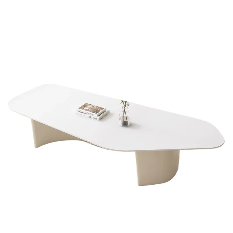 Mesa de centro color crema wind rock board