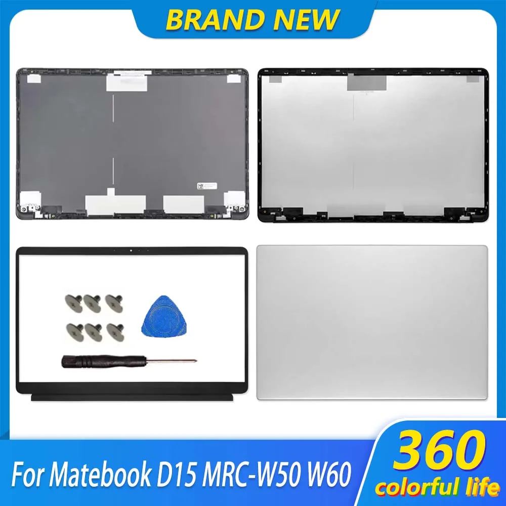 New Laptop Top Cover For Matebook D15 MRC-W50 W60 W00 PL-W29 W19 W09 W00 LCD Screen Back Cover Front Bezel Silver/Gray/Black