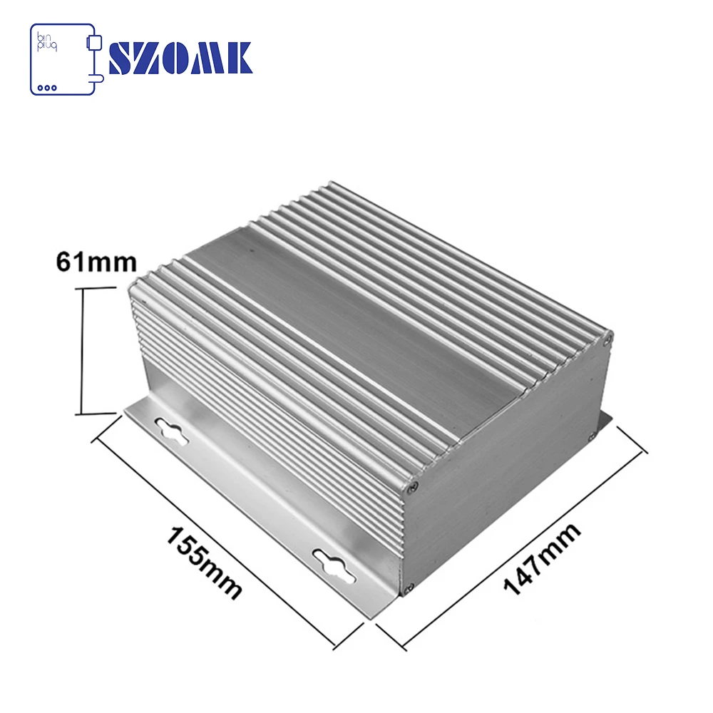 1Piece SZOMK aluminum box diy china market of electronic 61*147*155mm industrial aluminum housing case