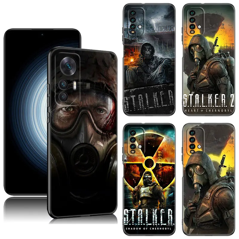 Game Stalker Clear Sky Phone Case For Xiaomi Redmi Note  5 6 7 K40 K60 Pro 7A 8A 9A 9C 9i 9T 10A 10C 12C A1 A2 + 4G Black Cover