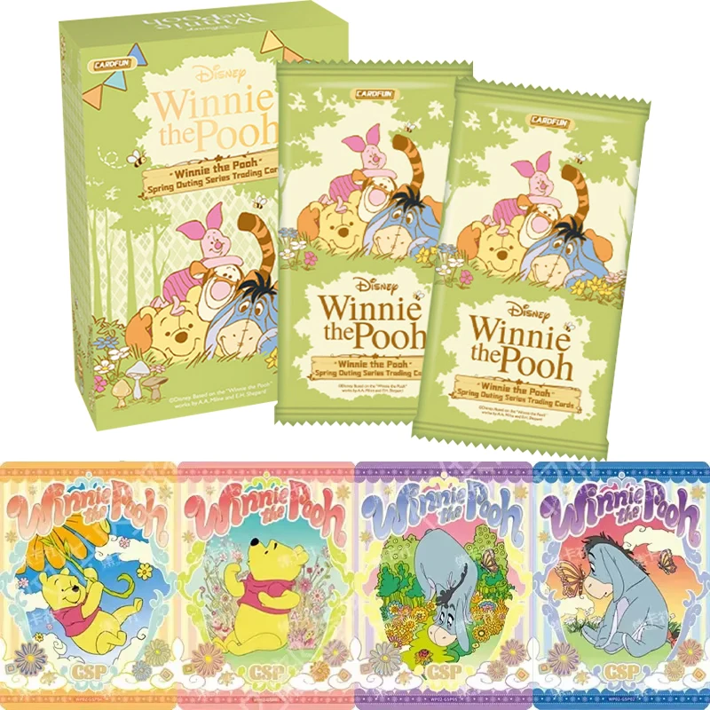 Disney Winnie The Pooh Card Pupu Healing Companionship Season Spring Chapter Cute Character Illustration Collectible Cards Toys