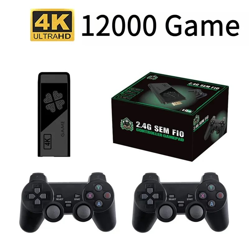 

M8II PK M8 Game Stick 64GB Classic Retro Game Console HD 4K WIFI 4G For GBA\FC\SFC\GB 12000 Games