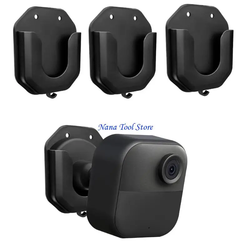 31GJ 4Pcs Secure Adhesive Mounting Brackets Stand Easy Peels And Installation
