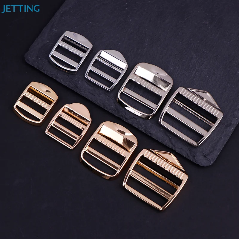 1Pcs 19/20/24/31MM Metal Adjustment Bag Strap Buckle Clothing Webbbing Tri-Glide Hook Clasp DIY Backpack Webbing Slider Buckles