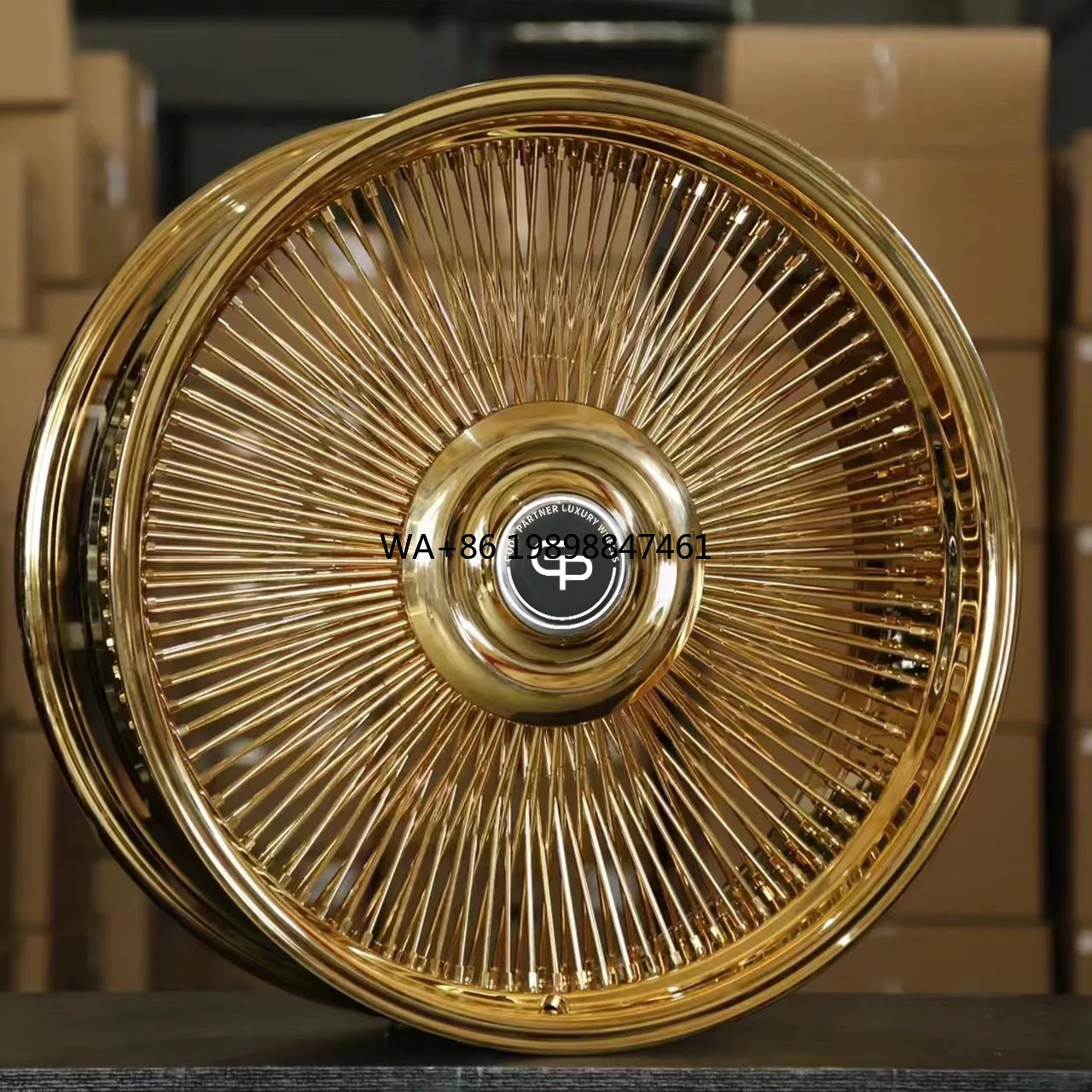Knock Off Wire Spoke Wheel18 20 22 24inch Super Deep Dish Wire Wheels for Old School Lowrider Vintage Car