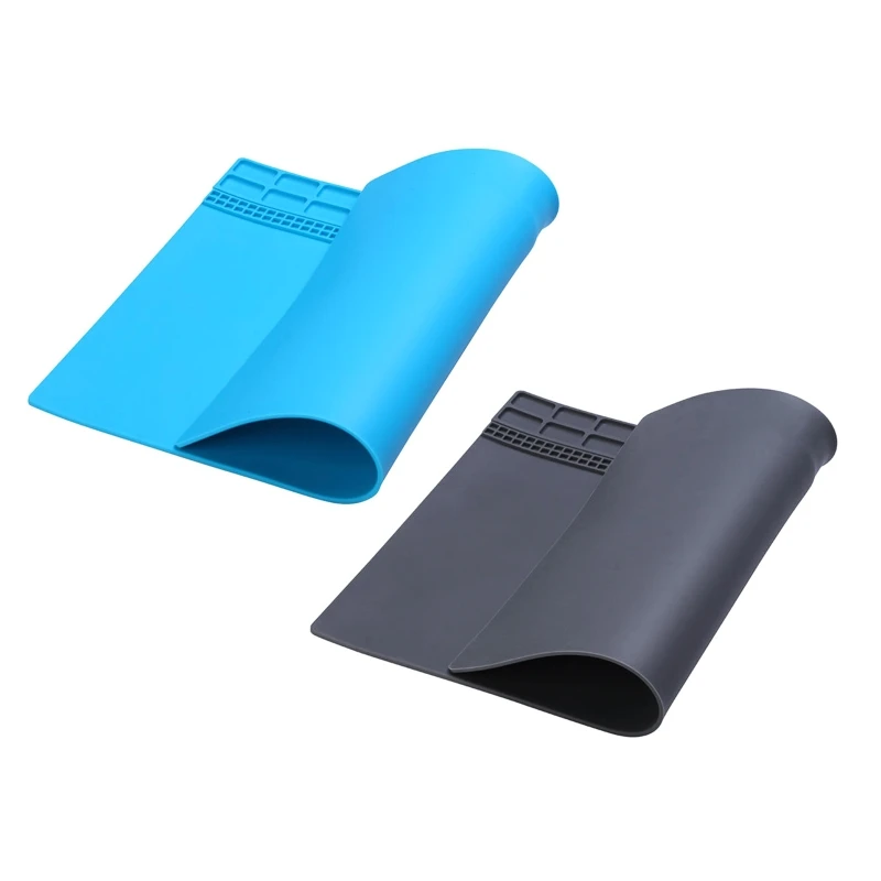 Tapete solda portátil, tapete reparo silicone, resistente calor, eletrônico, útil