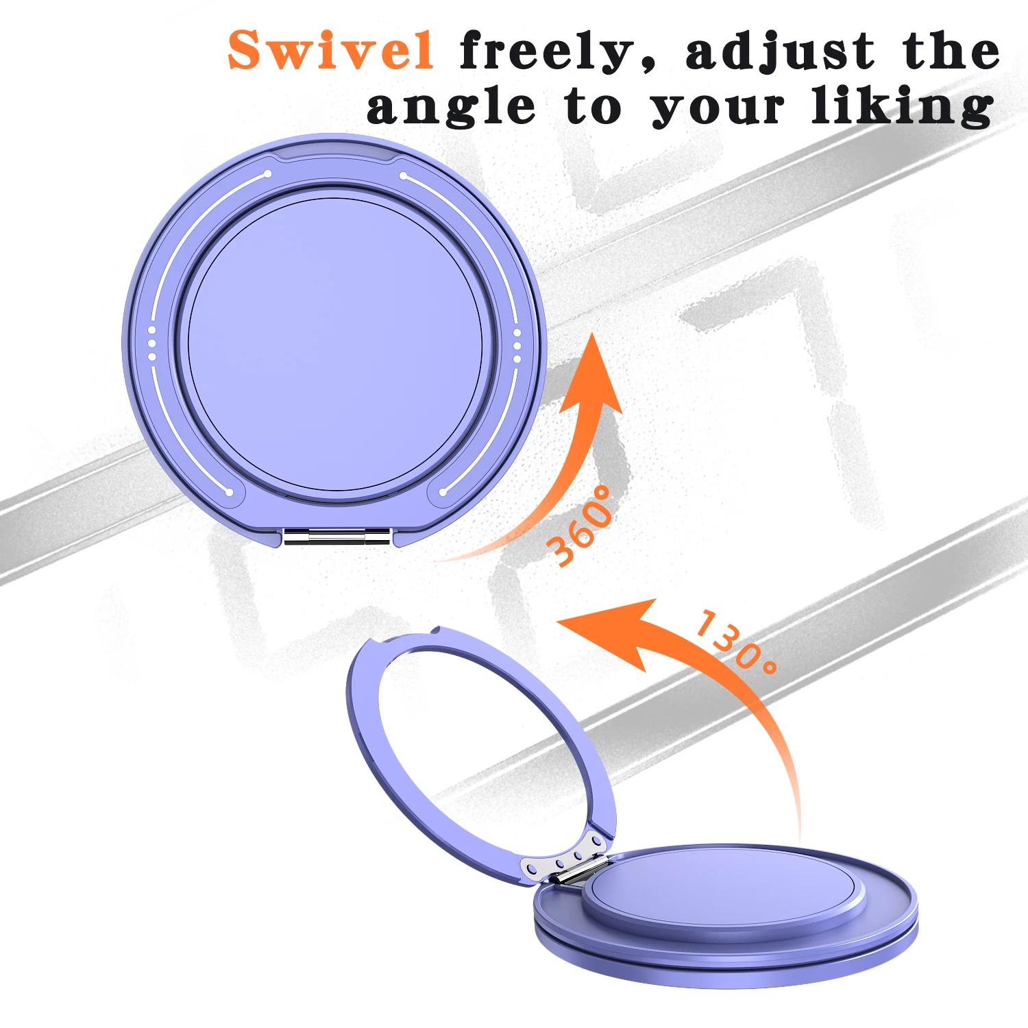360° Rotatable For MagSafe Magnetic Phone Ring Holder Stand Universal Desktop Bracket For iPhone Samsung Metal Finger Grip Stand