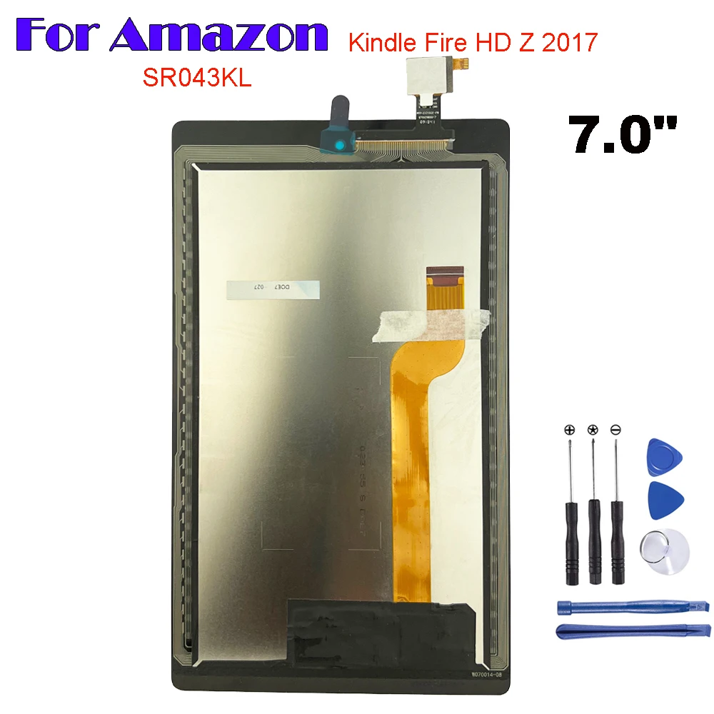 

Новинка для Amazon Kindle Fire HD 7, 2017 SR043KL, ЖК-дисплей, дигитайзер сенсорного экрана, стекло в сборе, запасные части