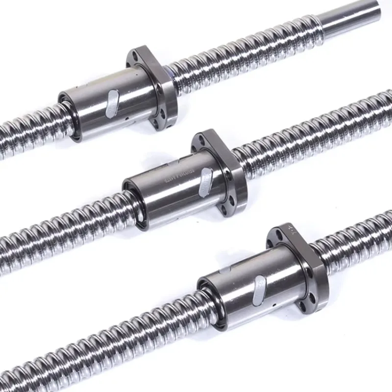 Precision Rolled Ball Head Screw SFU Series (12-100mm Diameter Customizable Length 100-3000mm) for CNC Machinary-S55C Material