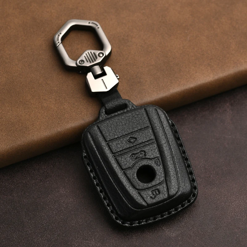 Protecteur en cuir véritable pour clé Bmw I3, housse pour clé de véhicule New Energy I8