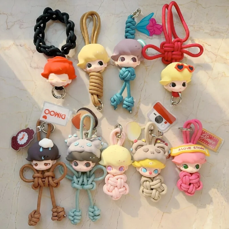 Dimoo Date Day Series Lanyard Blind Box Toys Cute Fashion Pendant Kawaii Surprise Mystery Box Anime Figure accessories Gifts