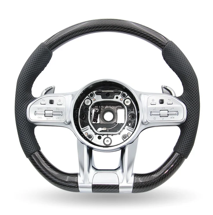 For Mercedes Benz W177 AMG E350 2012 4matic C43 2017 Steering wheel modification anti slip breathable odorless comfortable