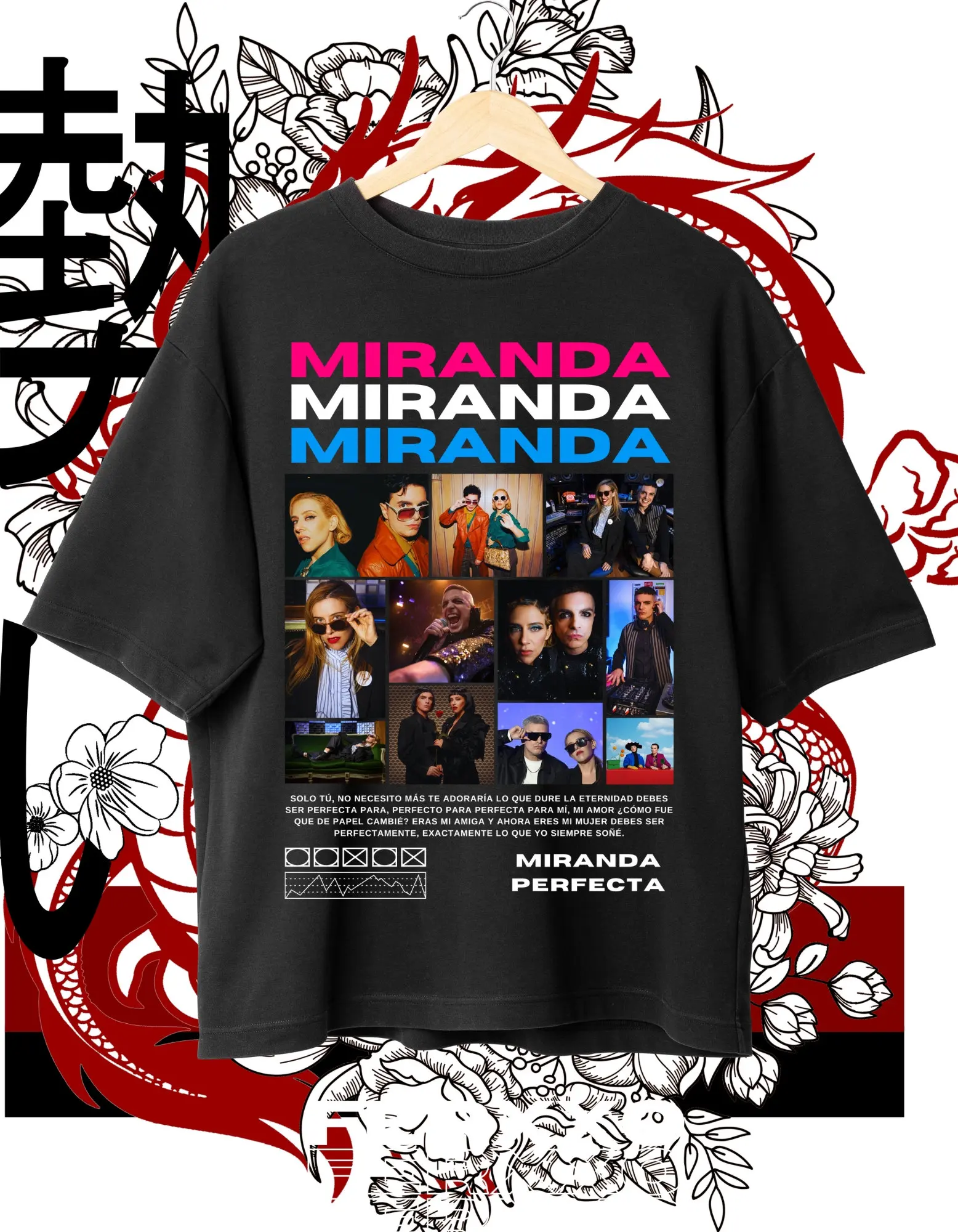 Miranda T shirt PNG Dtf transfer printing sublimation design PopArgentino Instant download