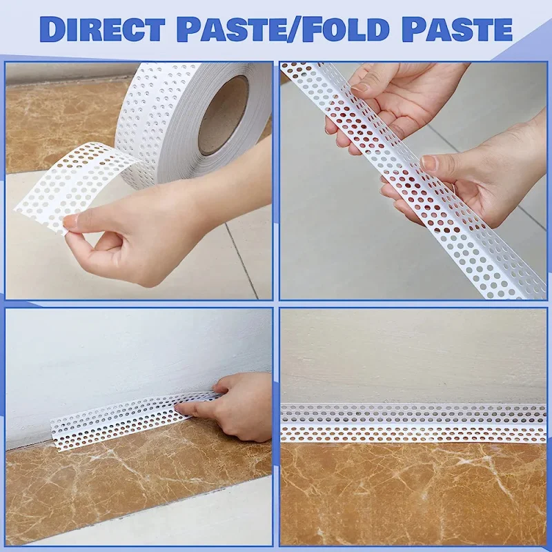 شريط واقي زوايا PVCS ذاتي اللصق للزوايا الداخلية والخارجية، شريط تماس فائق اللصق لزوايا السقف، إصلاح التماس T