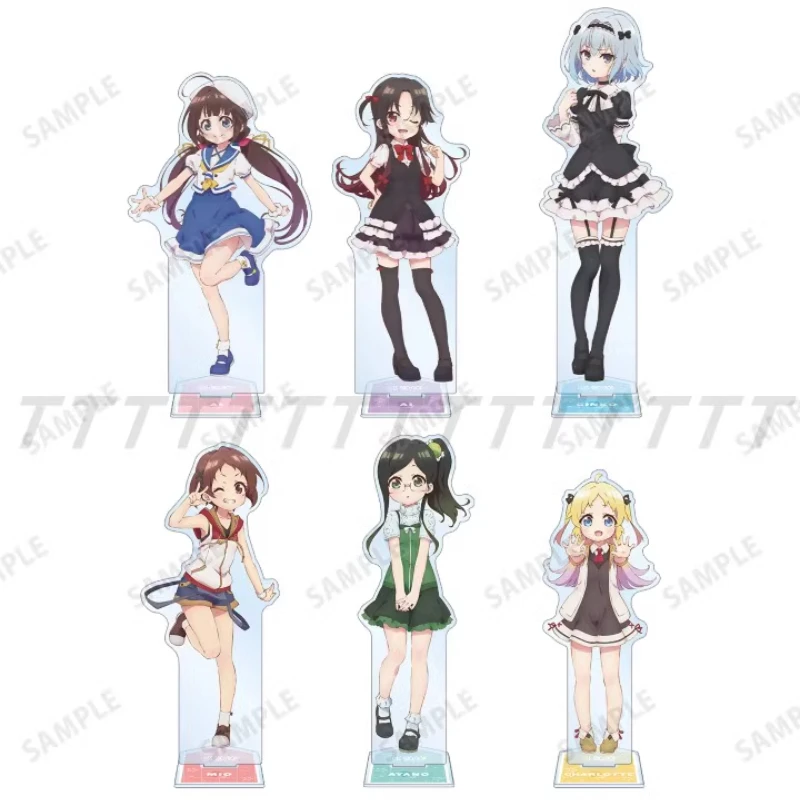 Juego Hinazuru Ai Yashajin Sora Ginko Kiyotaki Keika Charlotte Izoard muñeco con soporte acrílico figura de Anime modelo Cosplay juguete para regalo