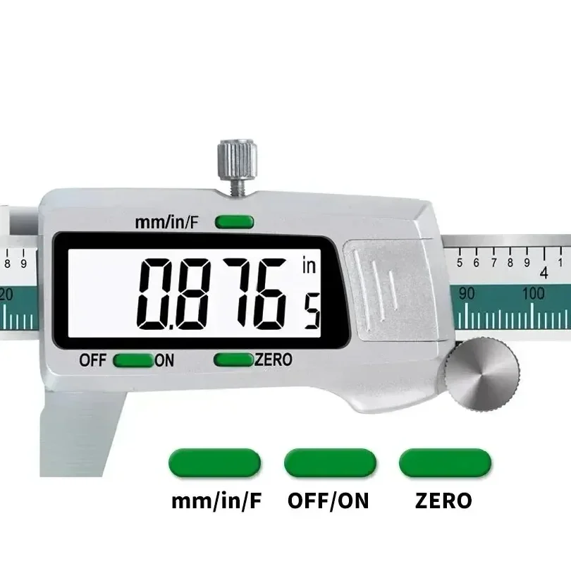 ET50 Digital Stainless Steel Caliper 6-Inch 150mm Fraction/MM/Inch Measure Electronic Vernier Caliper 0.01mm High Precision