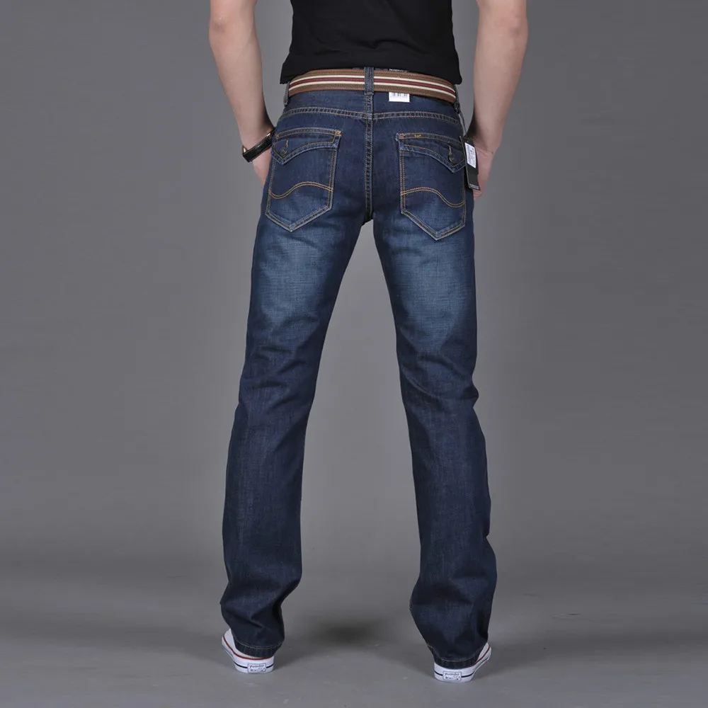 Calça jeans casual Hip Hop masculina, de streetwear, calça reta, stretch, primavera, outono, skate