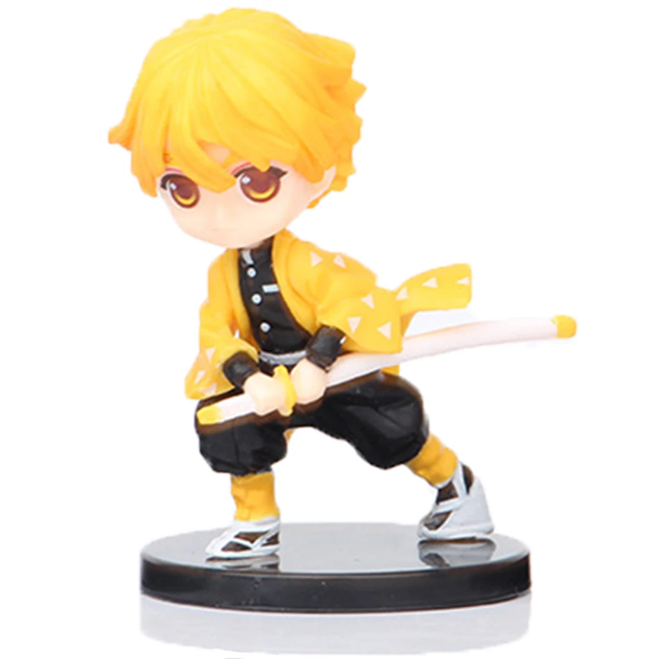 6 قطعة أنيمي شيطان القاتل الشكل كيميتسو نو يابا بولي كلوريد الفينيل Q Posket كامادو تانجيرو كامادو Nezuko Agatsuma لعبة طفل الديكور في الأوراق المالية #2