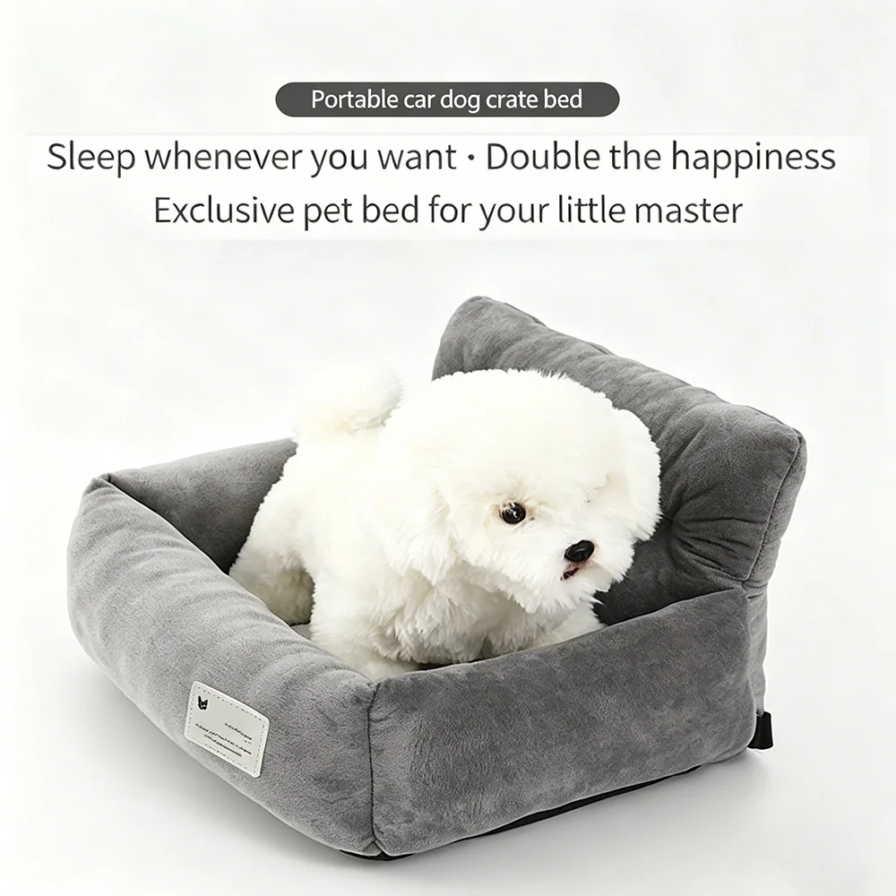 Asiento de coche plegable para perros – Doble uso viaje y hogar - imagen 3