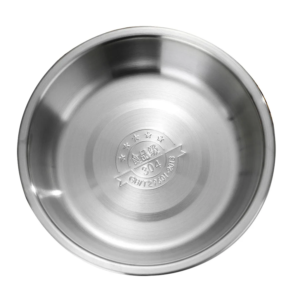 

304 Stainless Steel Steaming Tray Soup Bowl Ramen Container Microwave Safe Kitchen Gadgets Reusable Simple Basin Food
