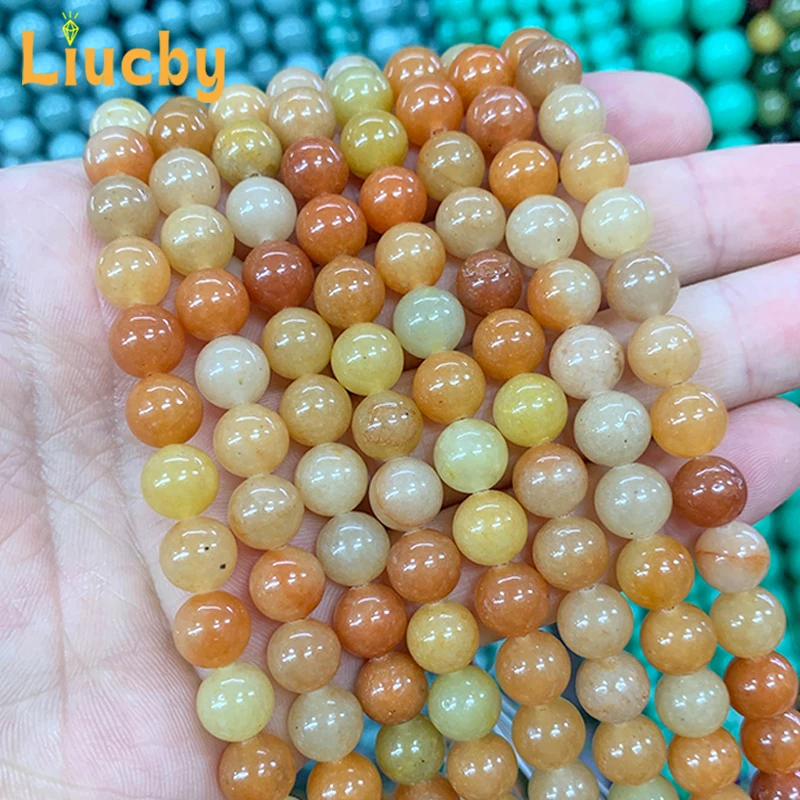 5A Quality Natural Stone Red Jade Smooth Handmade Beads For Jewelry Making DIY decoration Bracelet 15