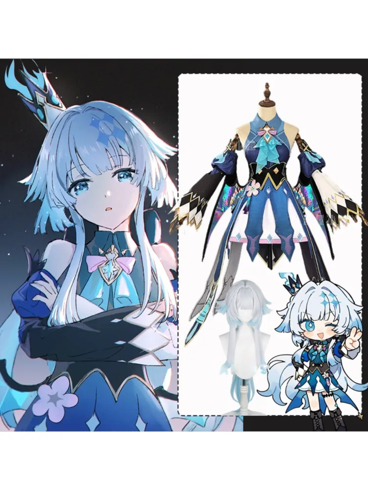 Honkai Star Rail Cerydra Strój Cosplay Peruka Cerydra Buty Sukienka Mundurek Zestaw Przebranie na Halloween dla Dorosłych Kobiet Dziewcząt — 2