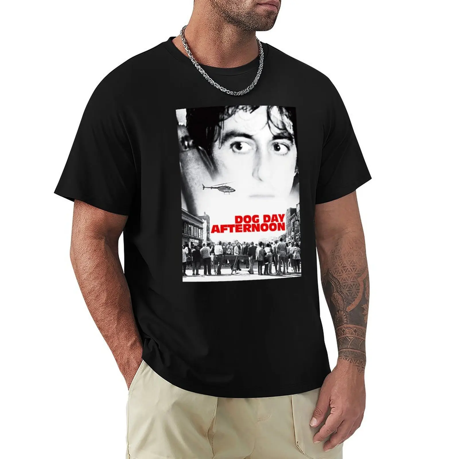 

Dog Day Afternoon poster T-Shirt animal prinfor boys vintage t shirts boys whites Men's t-shirt