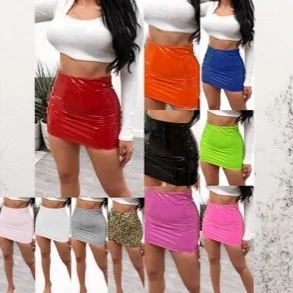 Seaming Spring Season Skirt Bodycon Western Style with Streetwear Bodycon Silhouette Sexy Elastic Waist Mid Length Women Skirts