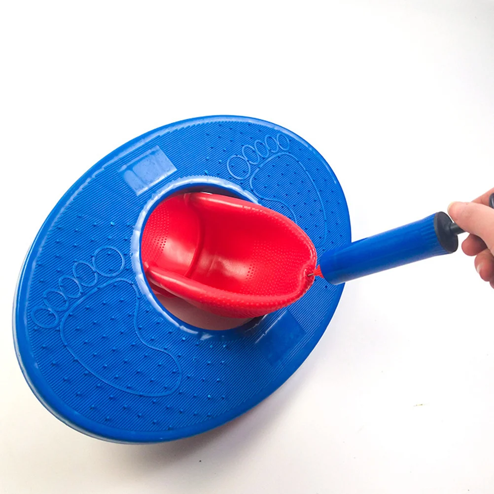 Giochi da prato Parco giochi Giocattoli Recupero sensoriale Palla da rimbalzo Trampolino blu fresco per bambini