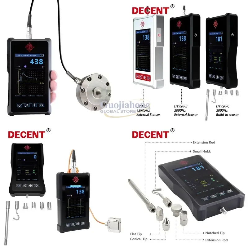

2026 HOT DY920-High Speed 3200Hz Dynamometer Measuring Instrument Measuring Pull Push Load Cell Indicator Handheld