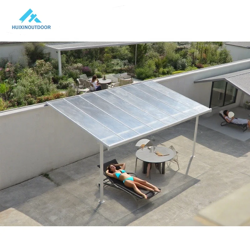 

Best Selling Fireproof Awning Outdoor Window Rainproof Shade Car Aluminum Balcony Canopy Motion Light Patio Cover Roof