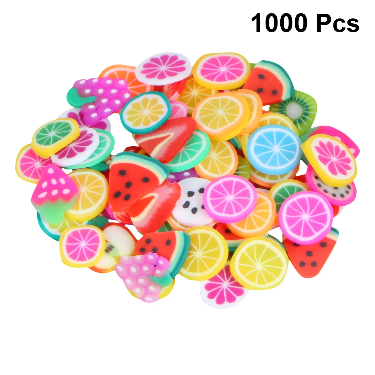 1000Pcs Nail Art Decor Polymer Clay Slices Colorful Soft Clay DIY Decoration Manicure Tool Nail Beauty Accessories