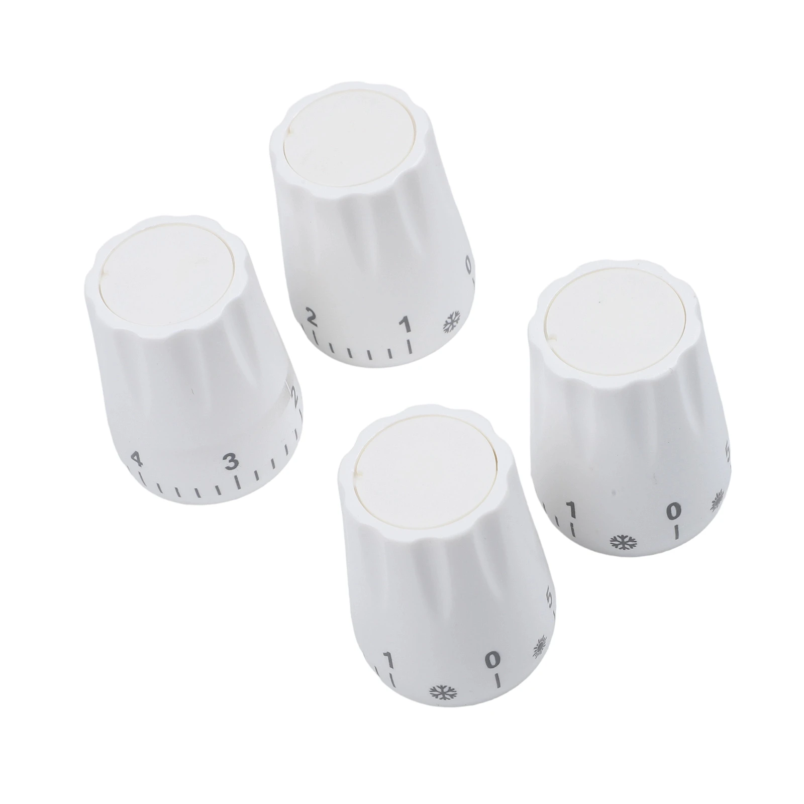 Set of 4 Underfloor Heating Manifold Handwheels for Thermostatic Valve Rotary Control Compatible with Various Radiator Systems