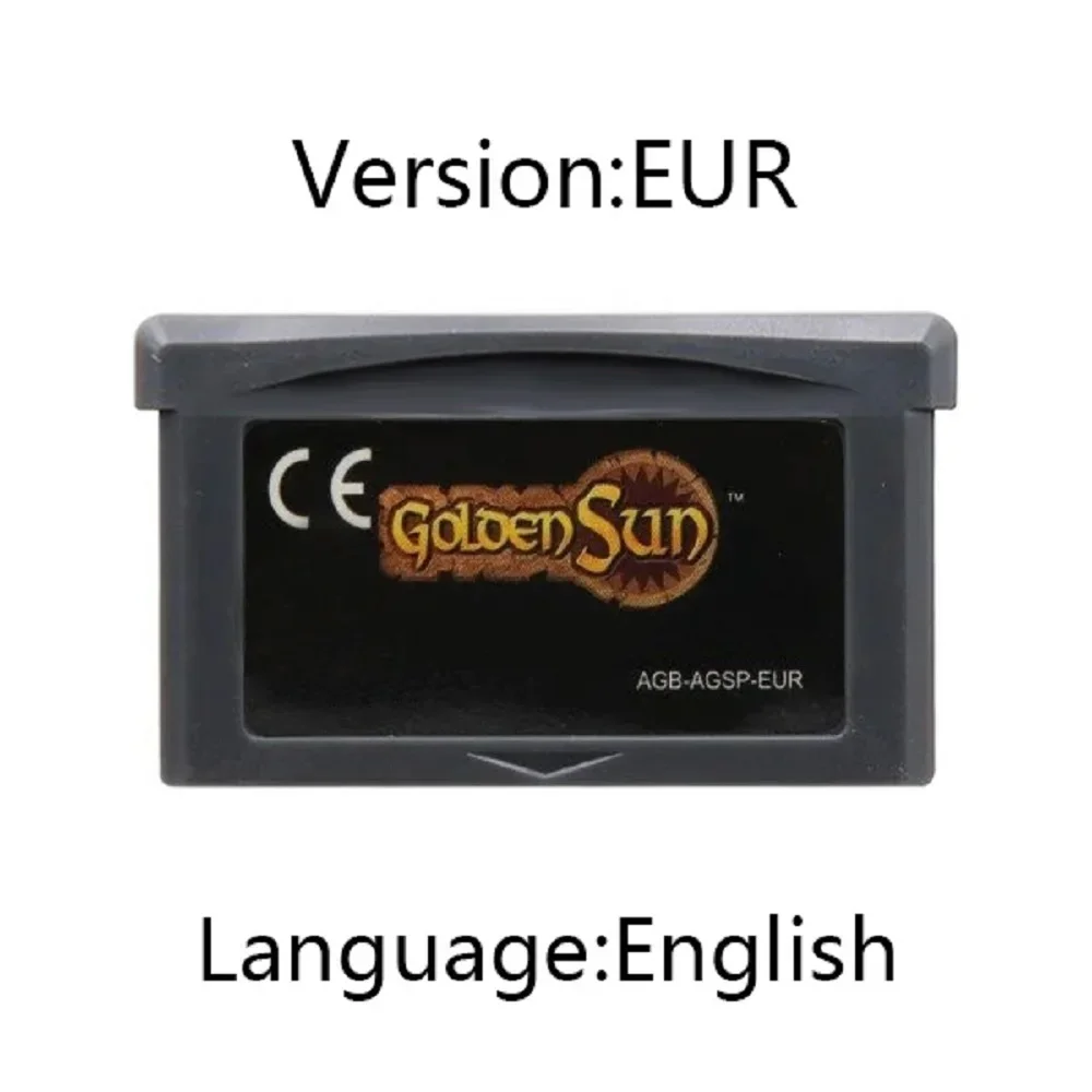Cartucho de placa de vídeo Golden Sun/The Lost Age para ferramenta de console em inglês GBA SP NDS NDSL
