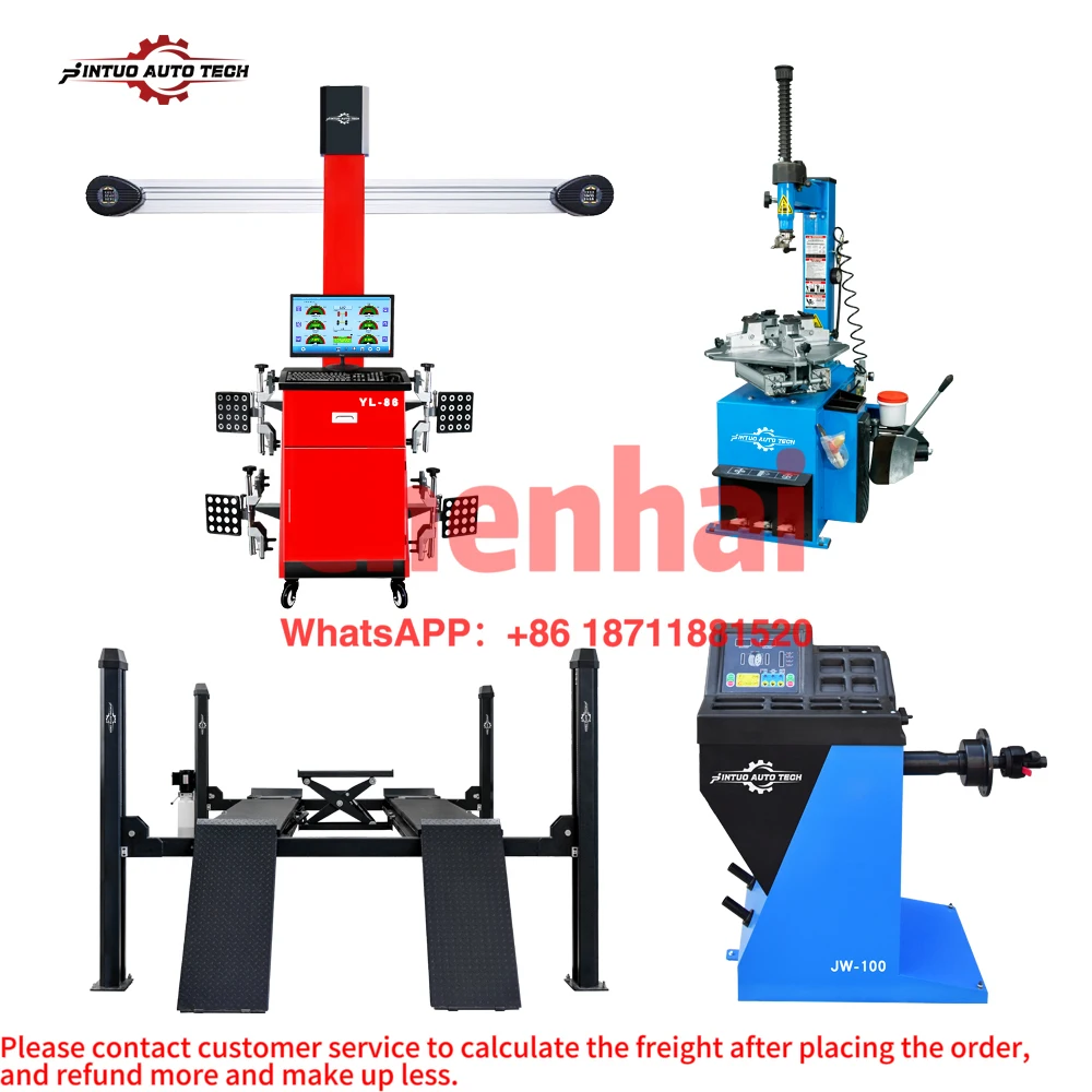 Jintuo 3d wheel alignment machine for sale A full set of car lift the front wheel 4 wheel positioning equipment