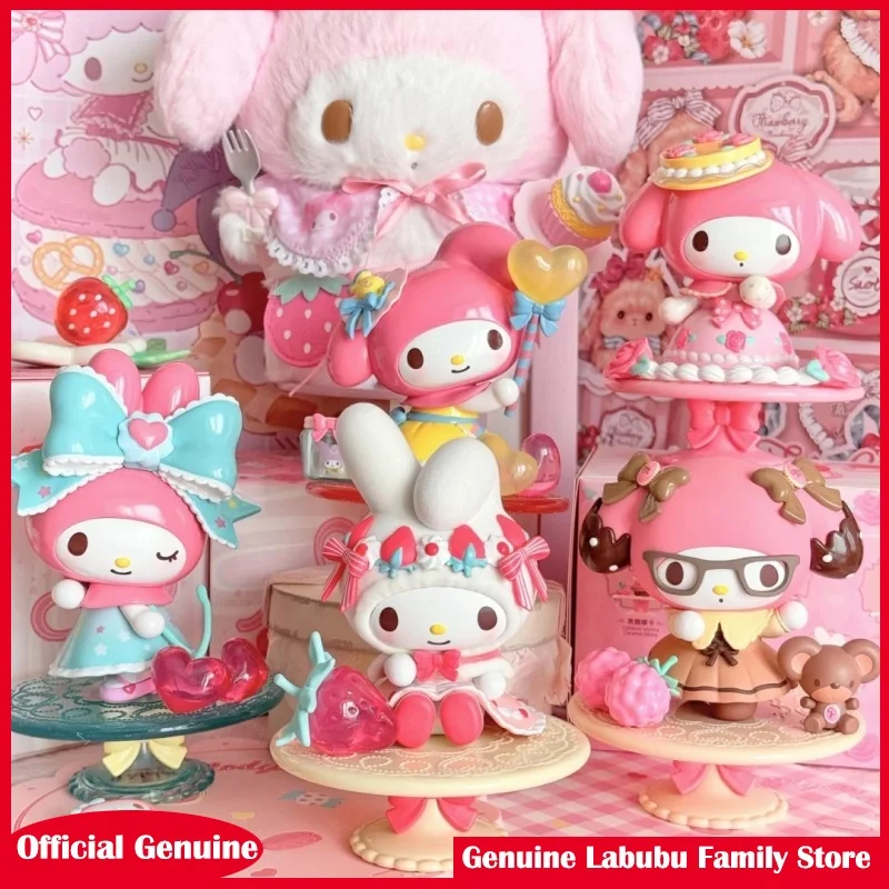 

Новая серия Sanrio My Melody Afternoon Tea, слепая коробка, кавайная коллекция фигурок, загадочная коробка, украшение для куклы, подарок для девочки, игрушка