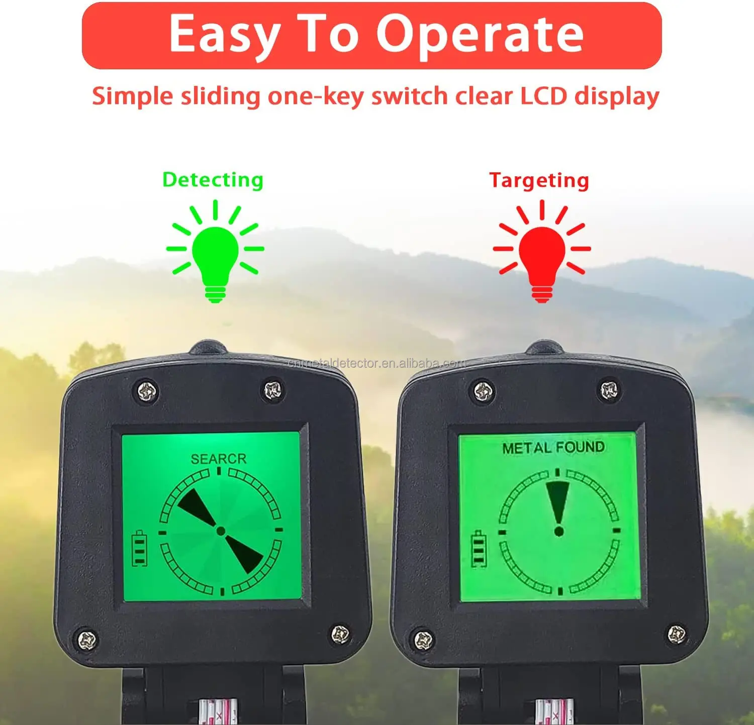 MD-1008A Kids Metal Detector Underground Fun Detection Tool Hot Sale Factory Direct With Competitive Price For Little Explorers