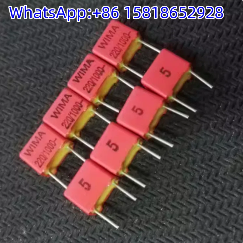 

10 шт. медных пленочных конденсаторов WIMA FKP2 220pF 100V (220P 221) высоковольтных, 5% погрешность