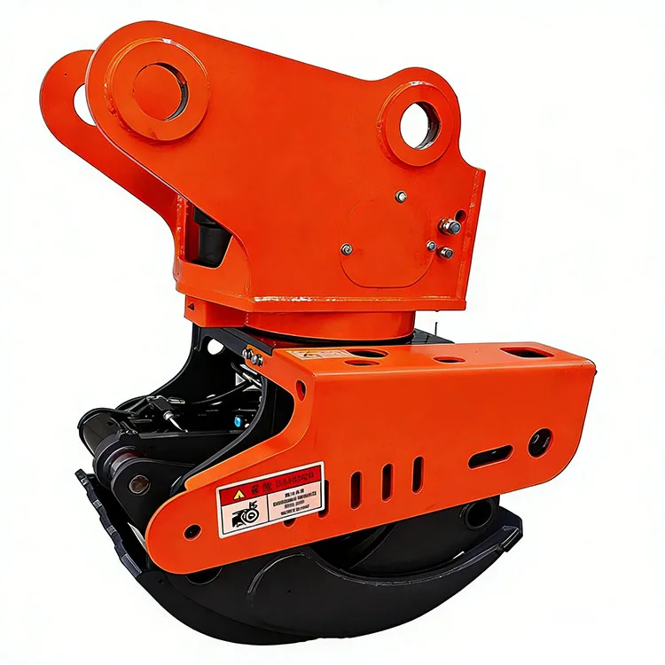 Professional Excavator Heavy Duty Robust Rotating Clamp Saw with Grapple for 5 10 Ton Logging Tree Cutter Attachment