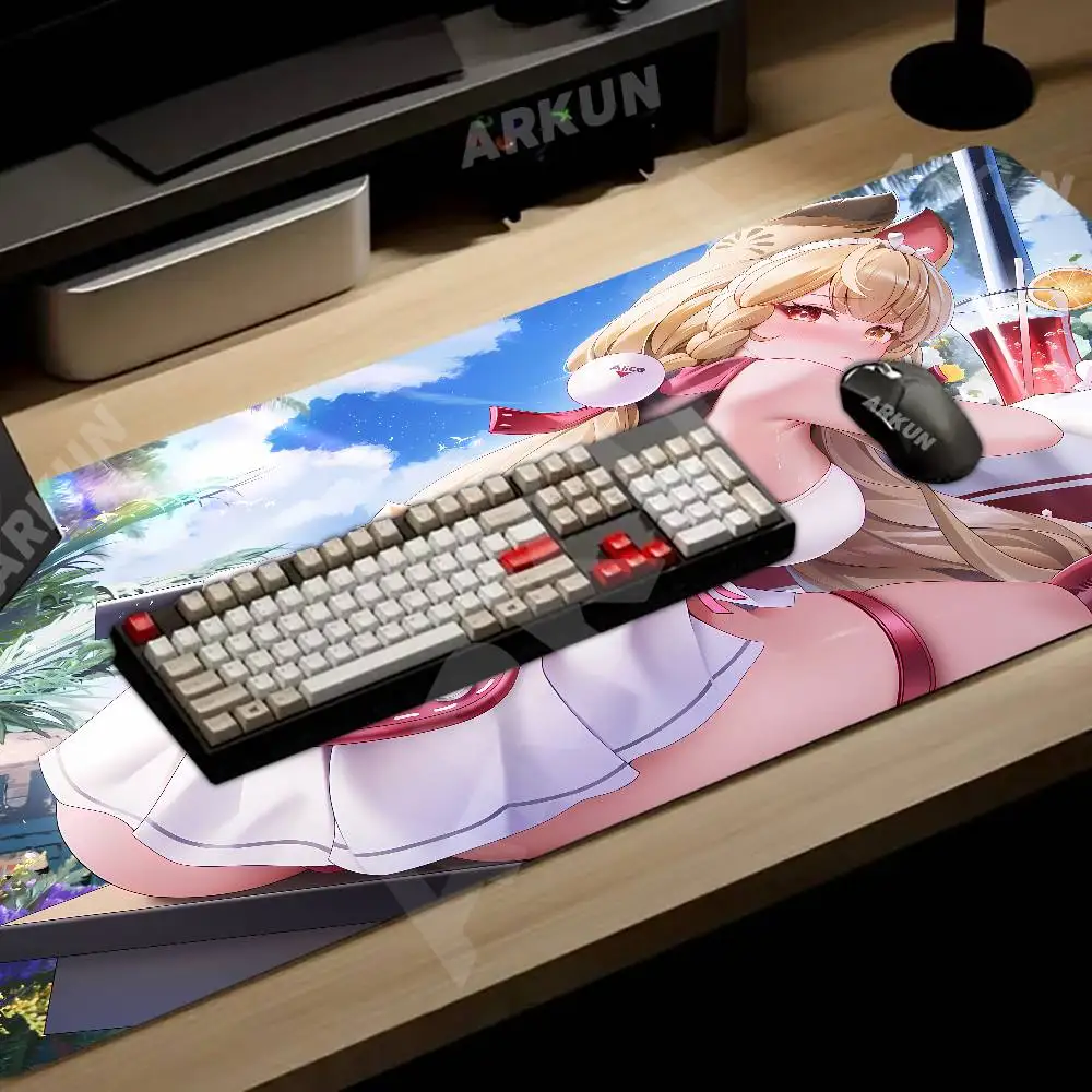 XL Zenless Zone Zero Cute Hot Yuzuha Kawaii Girl Alice Mouse Pad Gamer ملحقات الكمبيوتر لوحة المفاتيح شركة الألعاب مكتب الكمبيوتر المحمول