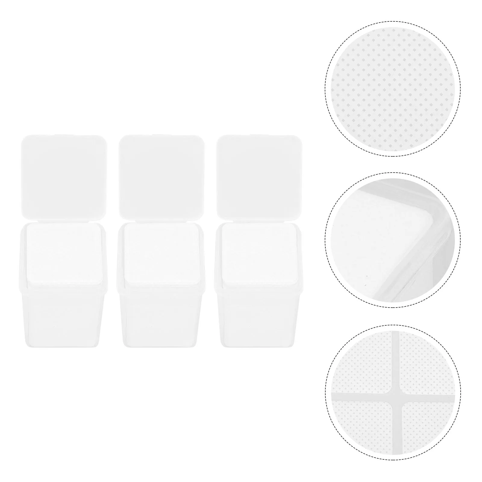 

600 Pcs Detergent Glue Cleaning Pads Miss Wipes Lash Extension Cleaner Cotton Eyelash Cloth