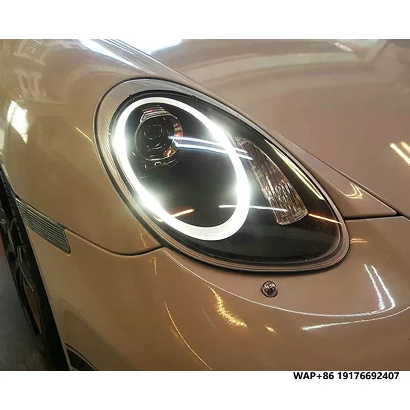 

For'Porsche Cayman 2004-2008 Car Modification Car Lights LED Modified Headlight New Daytime Running Lights for 987 Model